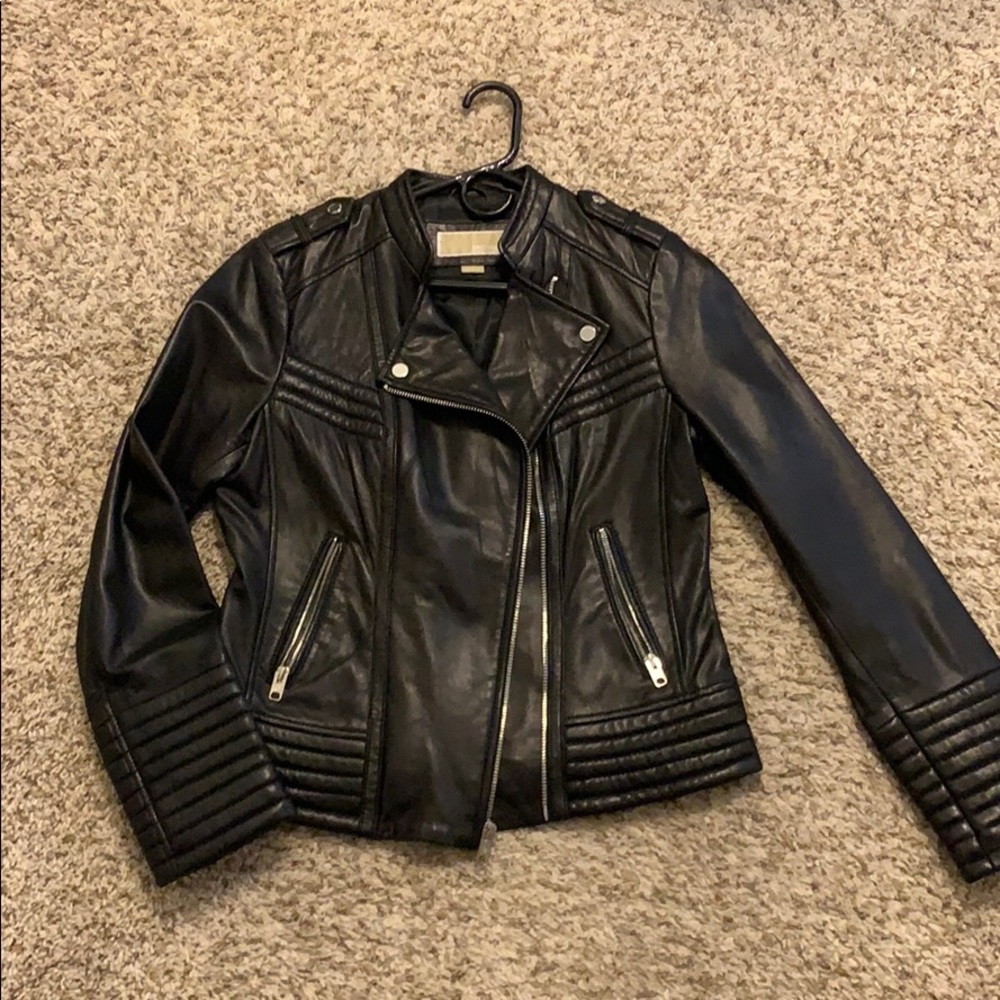 MICHAEL MICHAEL KORS Leather Moto Jacket
